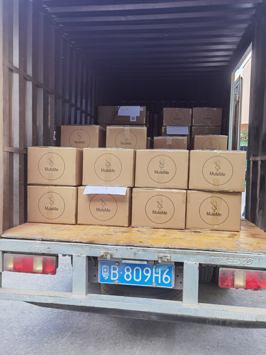 Truck Loaded with MuteMe Devices in China