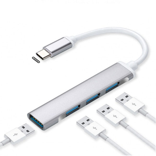 4 Port USB C to USB A Hub