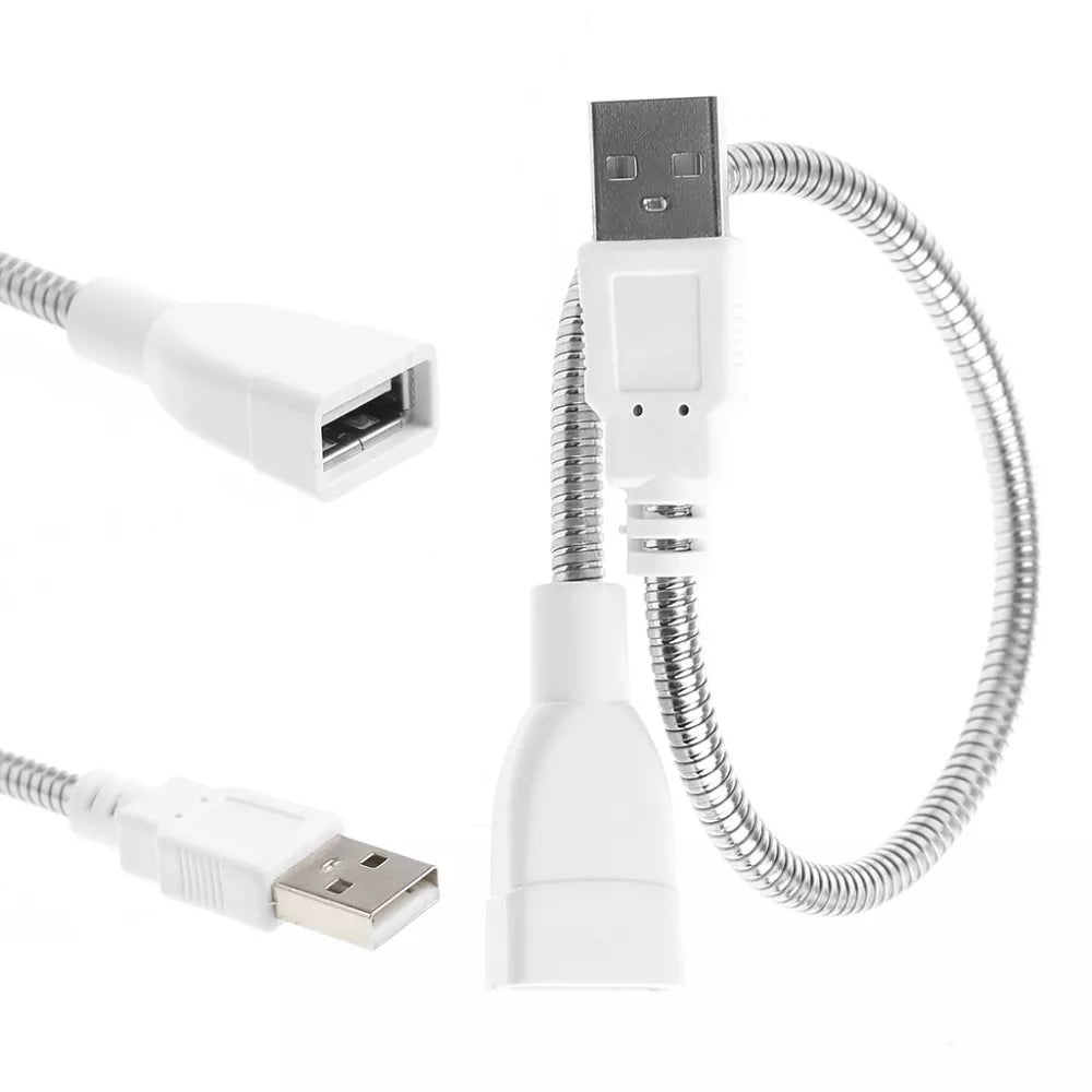 Flexible Metal USB A to USB A Extension Cable